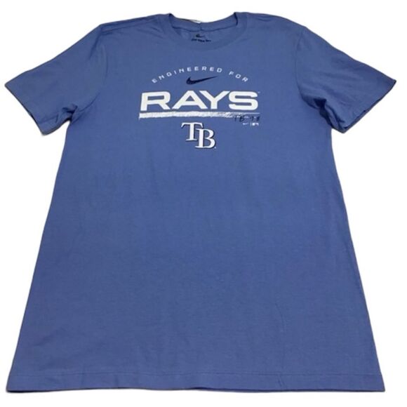 Nike Blue T-Shirt Short Sleeve Engineered Officially For Ray New Size Medium - Picture 1 of 8